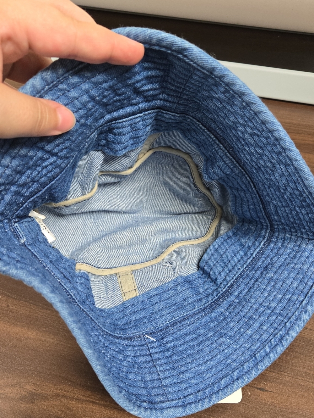 Denim Size L/XL Medium Wash Denim Bucket Hat - Picture 3 of 8